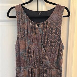 Garnet Hill Multi-Color Patterned Maxi Dress